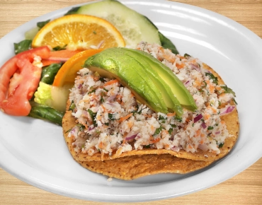 Tostada de Cevice de Pescado
